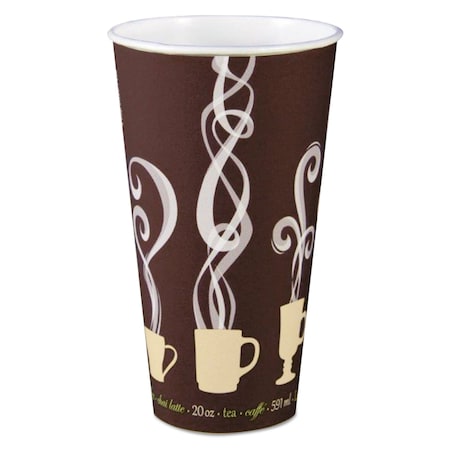 Solo Thermoguard Insulated Paper Hot Cups, 20 oz, Steam Print, 600PK DWTG20ST
